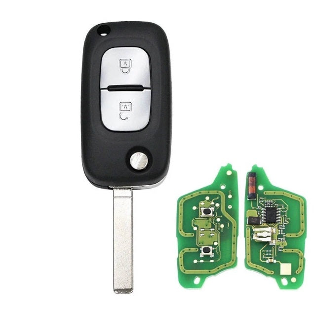 Coque clé pour Renault 2 boutons Clio Modus Twingo Kangoo télécommande plip