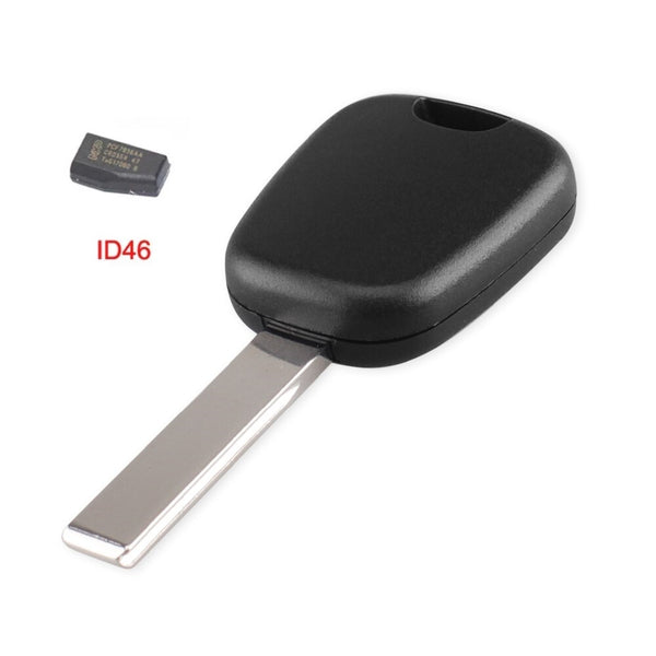 Blank Key with Chip ID46 and Blade HU83 - Compatible Peugeot 2002-2017