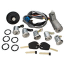 Kit Complet Neiman et Serrure pour Peugeot Partner et Citroën Berlingo - Inclus 5 Serrures et Bouchon de Réservoir
