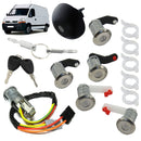 Kit Complet Neiman et Serrure pour Renault Master, Opel Movano, Nissan Interstar - Antivol de Direction, Bouchon de Trappe à Carburant, Clés, Barillets de Porte