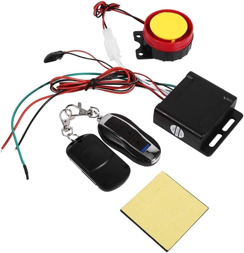 Motorcycle Alarm - 12V Universal Anti-theft Security Alarm System with 2 Remote Controls