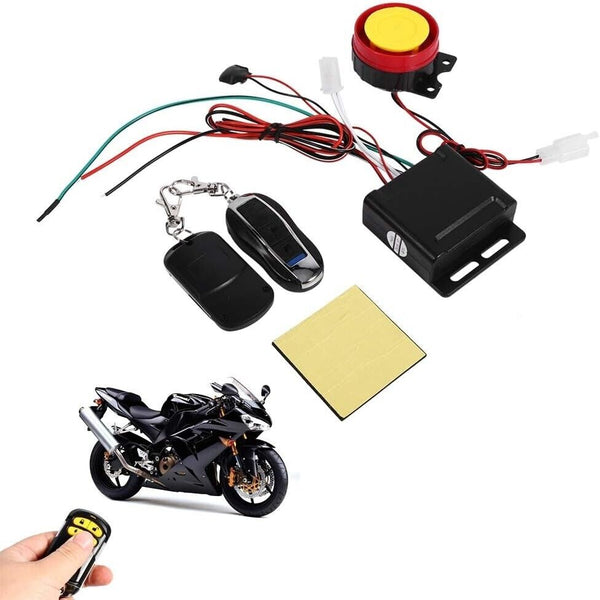 Motorrad-Alarm - Universelles 12V Anti-Diebstahl-Sicherheits-Alarmsystem mit 2 Fernbedienungen
