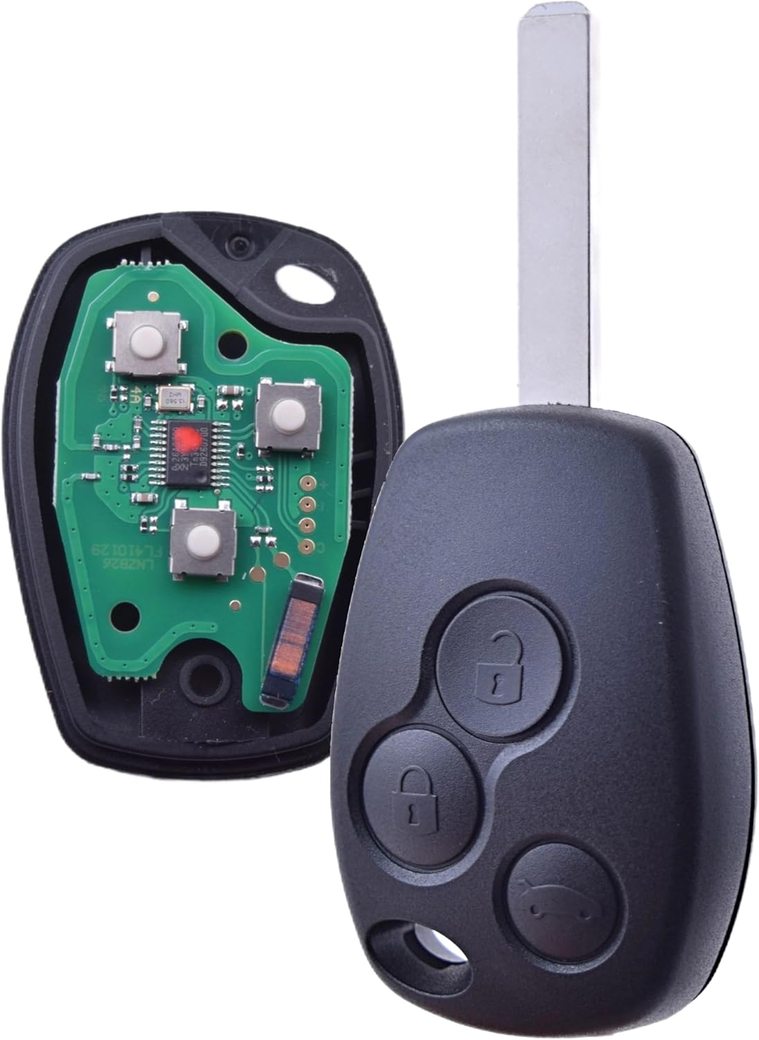 Clé électronique Vierge Compatible Trafic, Kangoo, Master, Vivaro… – Origine France, Neuve