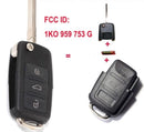 funkSchlüssel für VAG Passat Golf 5 Jetta scirroco Touran Seat Altea Leon Toledo id48 1K0959753G