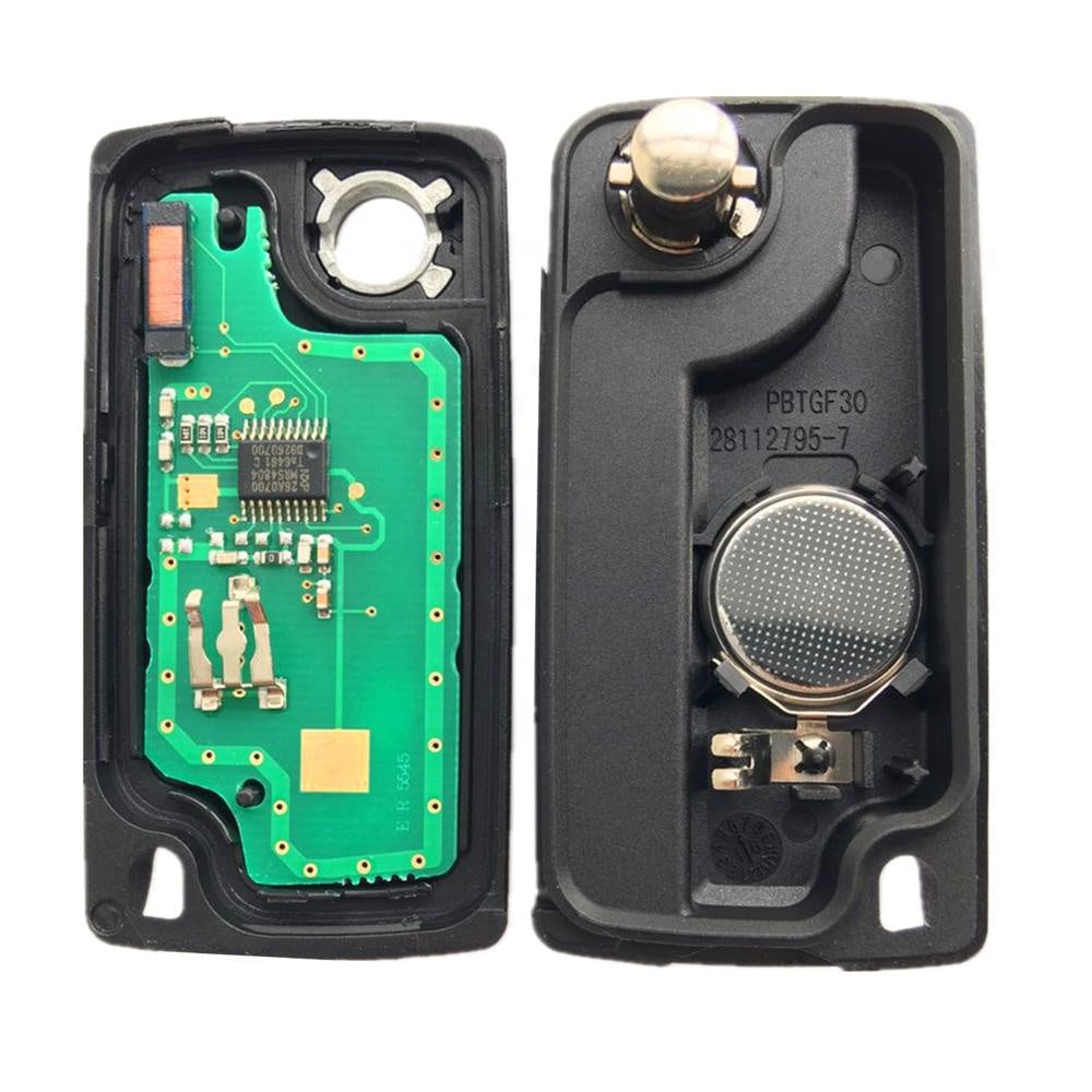 Clé Télécommande Vierge ID46 433MHz Pour Peugeot 208, 2008, 308, 5008 (2013-2017) - Avec Lame HU83 à Programmer