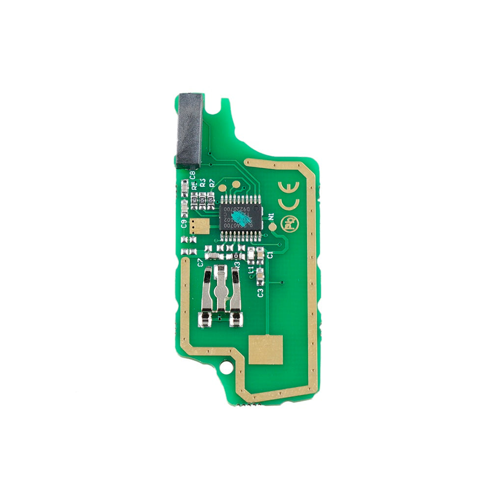 Télécommande 2 boutons ID46 433MHz avec lame non coupée pour Peugeot Télécommande 2 boutons ID46 433MHz avec lame non coupée pour Peugeot