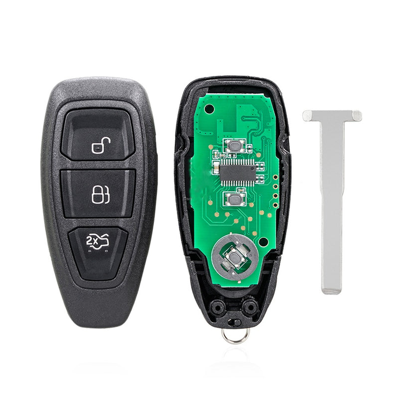Automobile Locksmith voor Ford Fiesta Focus Mondeo C-Max Galaxy Kuga 3-knops Smart Key Case Shell Automobile Locksmith voor Ford Fiesta Focus Mondeo C-Max Galaxy Kuga 3-knops Smart Key Case Shell