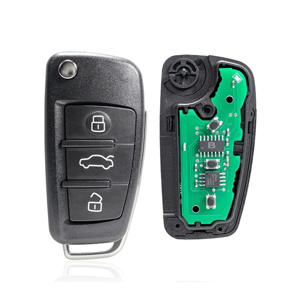 blank key AUDI A3 S3 RS3 TT TTS TTRS electronic ID48 3-button remote control