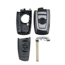 coque Clé boitier BMW F10 F20 F30 F40 Serie 1 2 3 4 5 7 GT X1 X3 Télécommande 4 Boutons