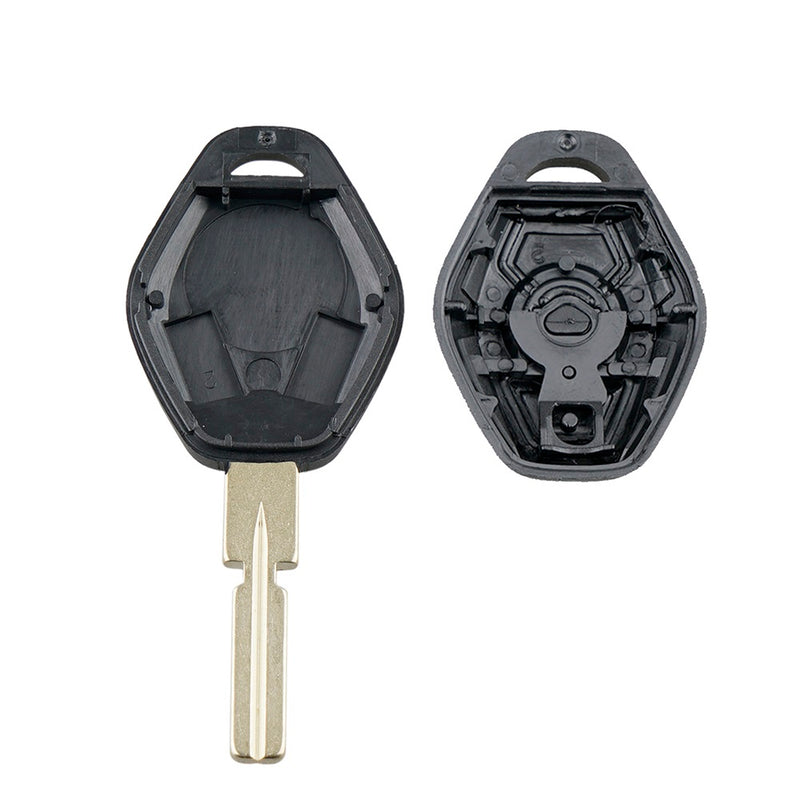 Coque De Clé 3 Boutons Compatible BMW Série 3 E36/E46, Série 5 E39, Série 7 E38, Z3 - Boîtier Télécommande à Reprogrammer Avec Lame Vierge - 2