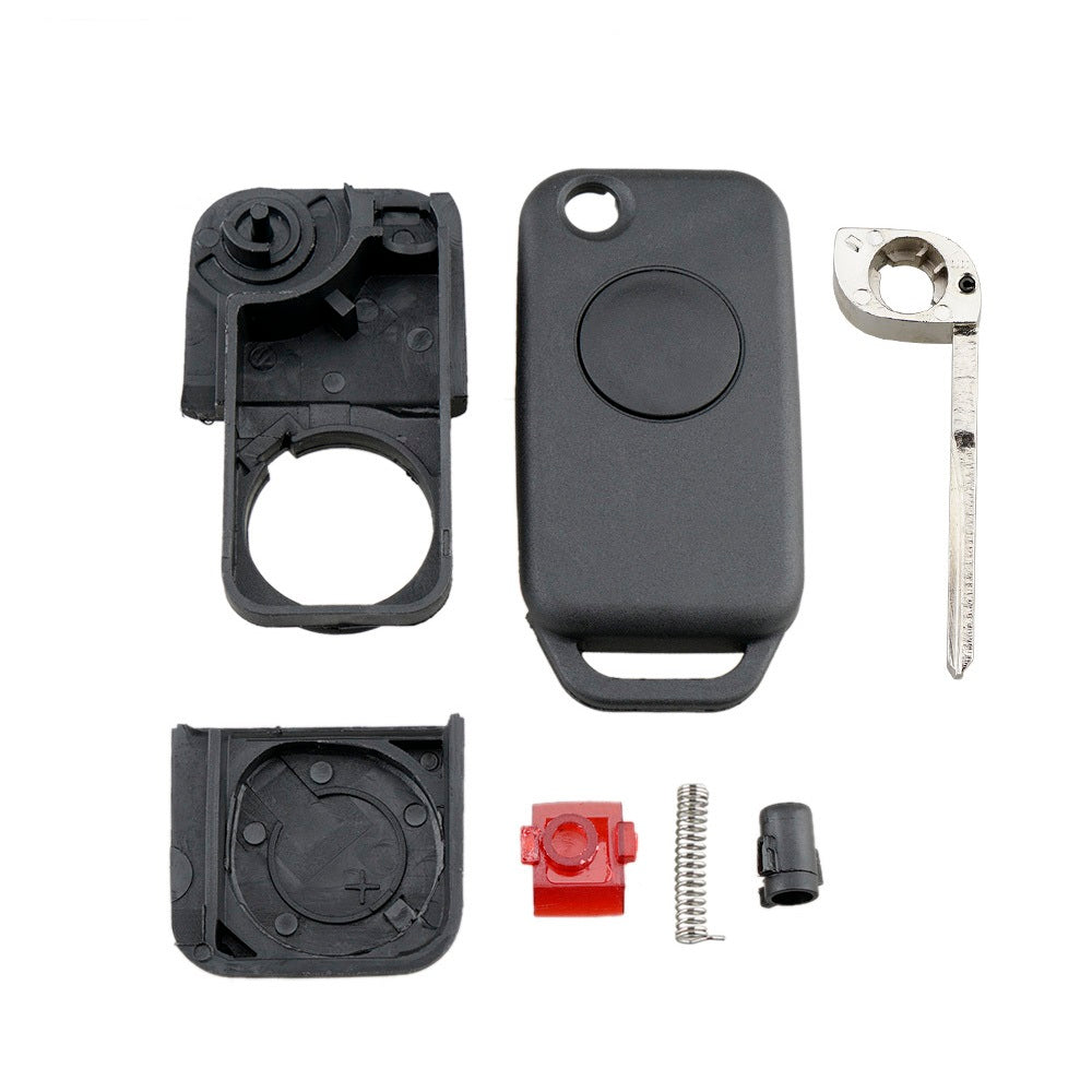 Coque Arrière Clé Mercedes W169/W245/W203/W204 - Noir - 3 Boutons - Sans électronique