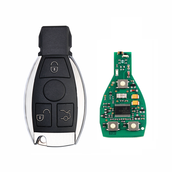 Clé Vierge Electronique compatible Mercedes NEC ET BGA 2001 - 2015 / 3 boutons CLASSE A B C E S ML VITO SPRINTER