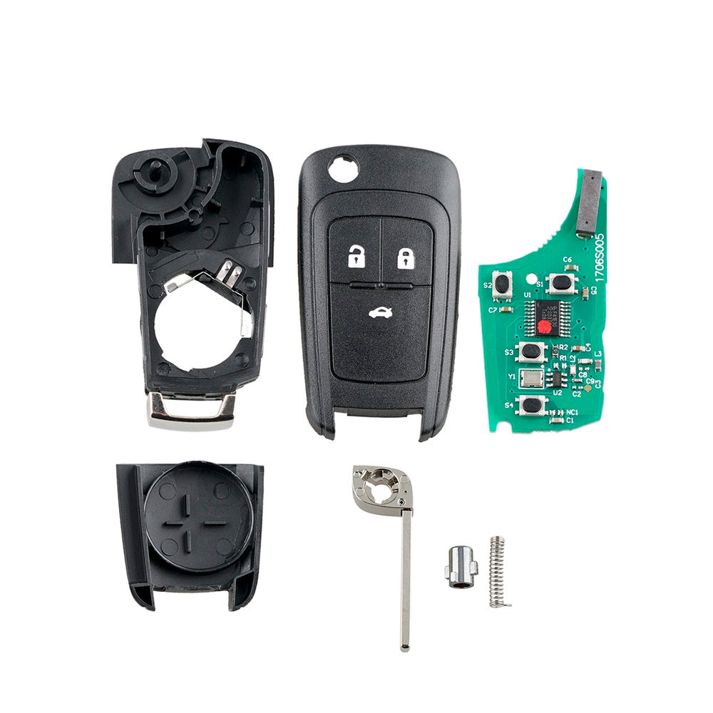 Ysbxitu Smart Schlüsselhülle – Kompatibel Mit Opel Astra J, Adam, Corsa D, Meriva, Insignia, Mokka, Zafira Tourer, Buick 2012–2018 – Schutzcover In Edler Optik