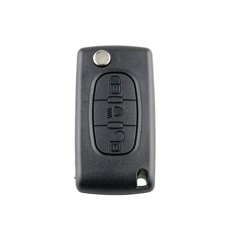 Schlüssel Fernbedienung Peugeot 3 Tasten (Scheinwerfer) 207 307 308 C4 PICASSO elektronische Blanko ID46 0536 ASK HU83
