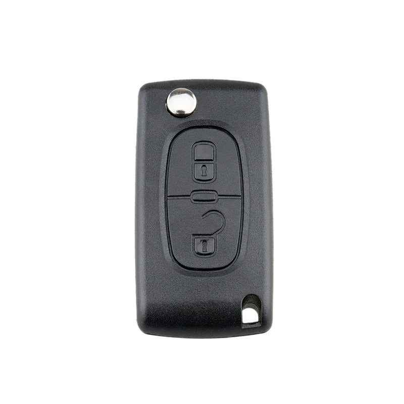 Telecommande 2 boutons type 536 avec clef vierge( VA2 ) Pour Peugeot Citroen